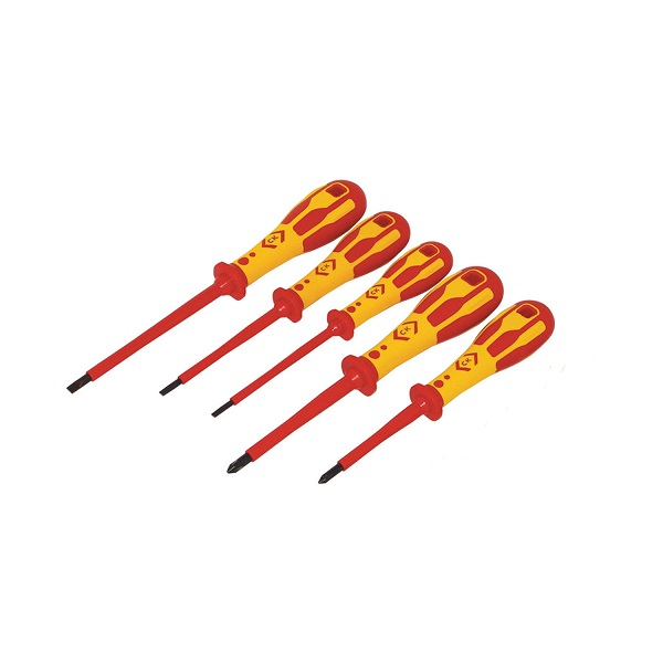 CK T49183D VDE Screwdriver Set of 5 Slotted/PZ