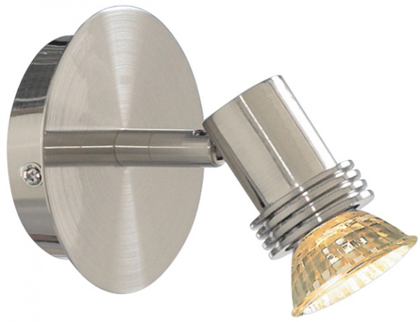 Searchlight 6331SS Decco Satin Silver Circular Spotlight
