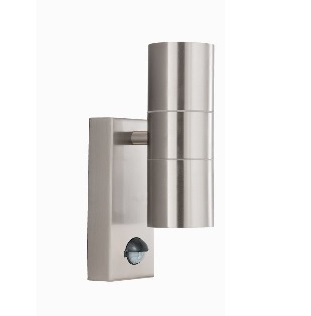 Searchlight 7008-2SS-LED  Outdoor Wall Light with Motion Sensor in Stainless Steel
