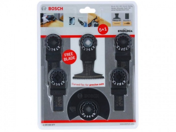 Bosch 6 Piece Wood and Metal Multi Tool Blade Set