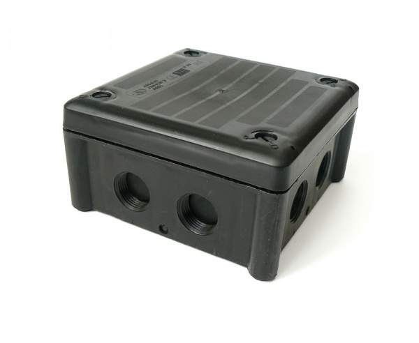 CP100SBLACK IP66 102x102x60 Black Box