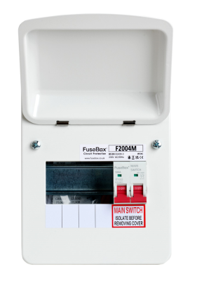 Fusebox F2004M 4-Way Main Switch Consumer Unit
