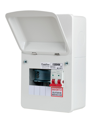 Fusebox F2004M 4-Way Main Switch Consumer Unit
