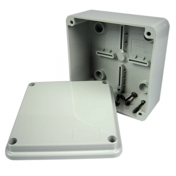 Gewiss GW44204 IP56 Junction Box Smooth Walls 100 x 100 x 50
