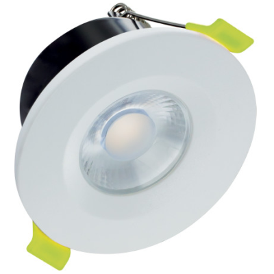 Integral ILDLFR68J004 J-Series Low-Profile Fire Rated Downlight 68mm Cutout IP65 600LM 6W 4000K 38 BEAM Dimmable 100LM/W White