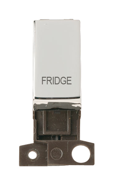Click Minigrid Polished Chrome 13A Double Pole Fridge Freezer Switch ...