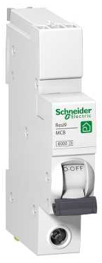 Schneider R9F87110 10A Single Pole 6kA B Curve MCB