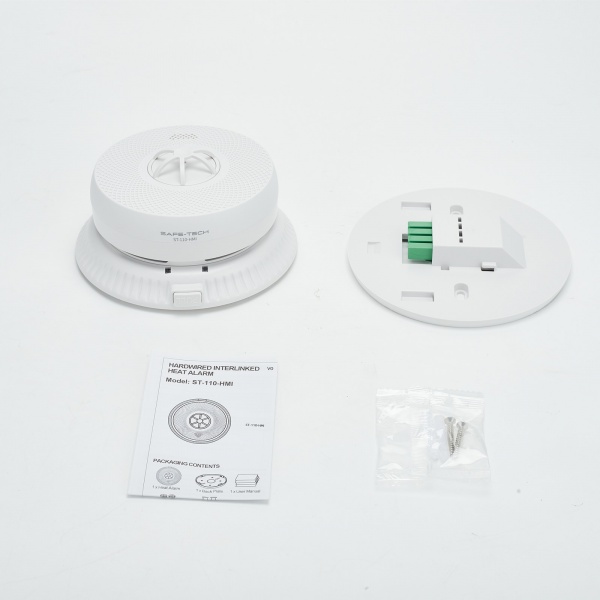 SAFE-TECH Mains Powered Interlinked Heat Alarm With Built-in RF Module