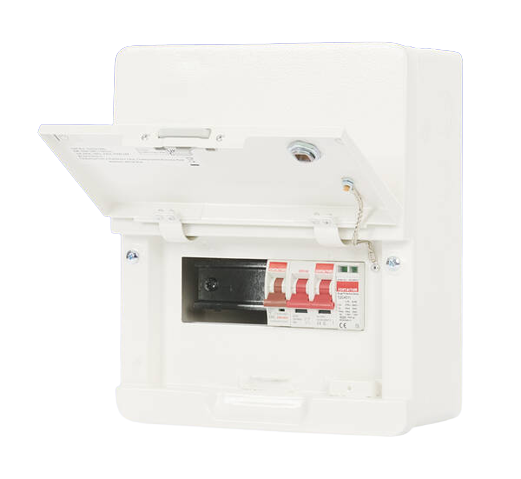 Contactum Defender 2.0 SDD041SPMS 4 Way 100A Main Switch + SPD