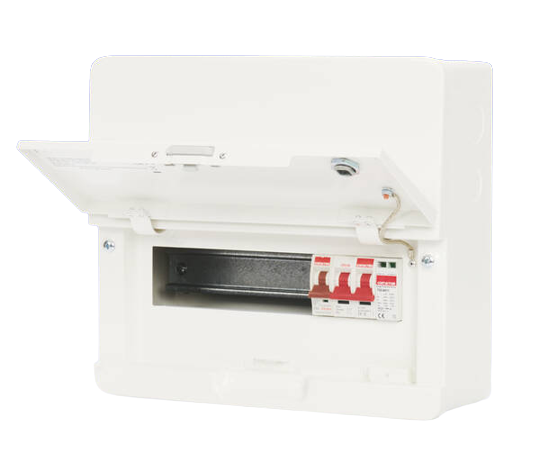 Contactum Defender 2.0 SDD081SPMS 8 Way 100A Main Switch + SPD