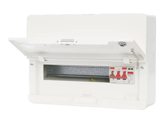 Contactum Defender 2.0 SDD121SPMS 12 Way 100A Main Switch + SPD