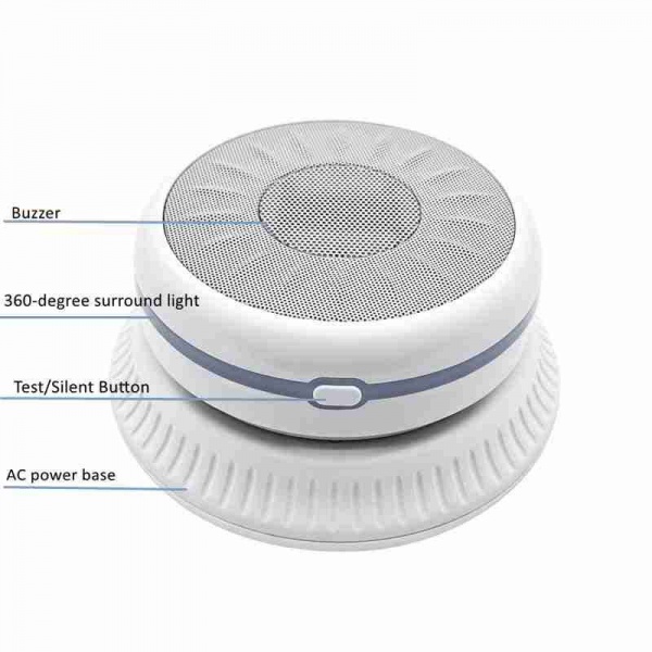 SAFE-TECH Mains Powered Multi-Function Vape Detector With CO2, Noise and Temperature Sensors