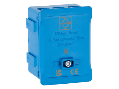 Lewden 100a SP Terminal Block Blue