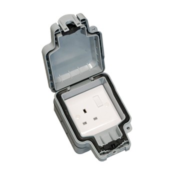Hamilton Elemento Weatherproof 1 Gang 13A Switched Socket