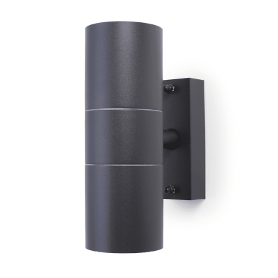 Coral Wall Light, Up /Down Wall Light IP44 Anthracite Grey