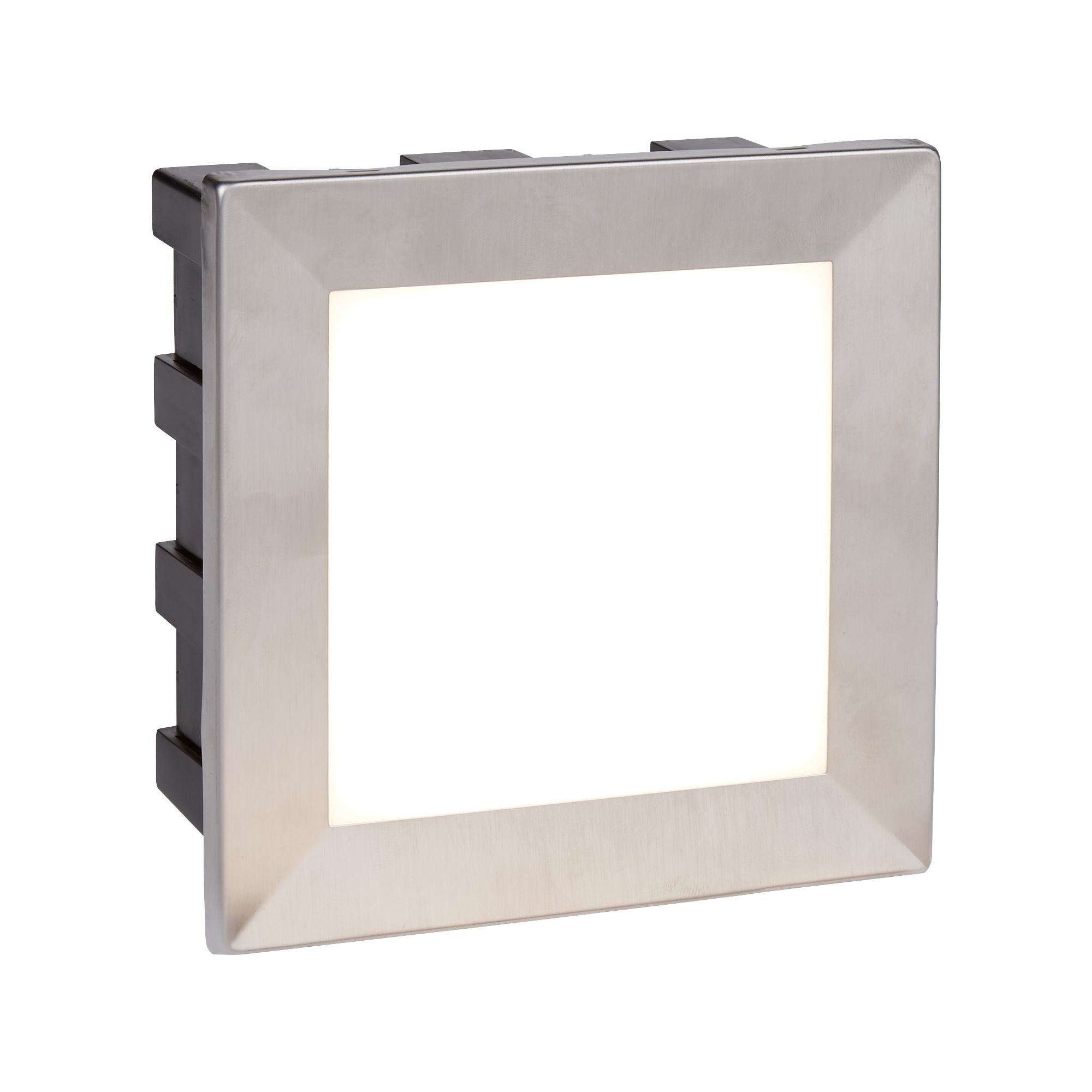 Searchlight 0763 Wall Light, LED Ankle Indoor/Outdoor, Recessed Square 4000K IP65