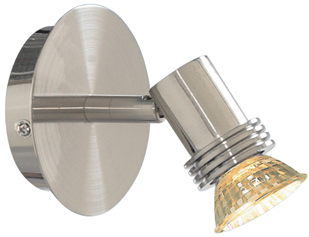 Searchlight 6331SS Decco Satin Silver Circular Spotlight