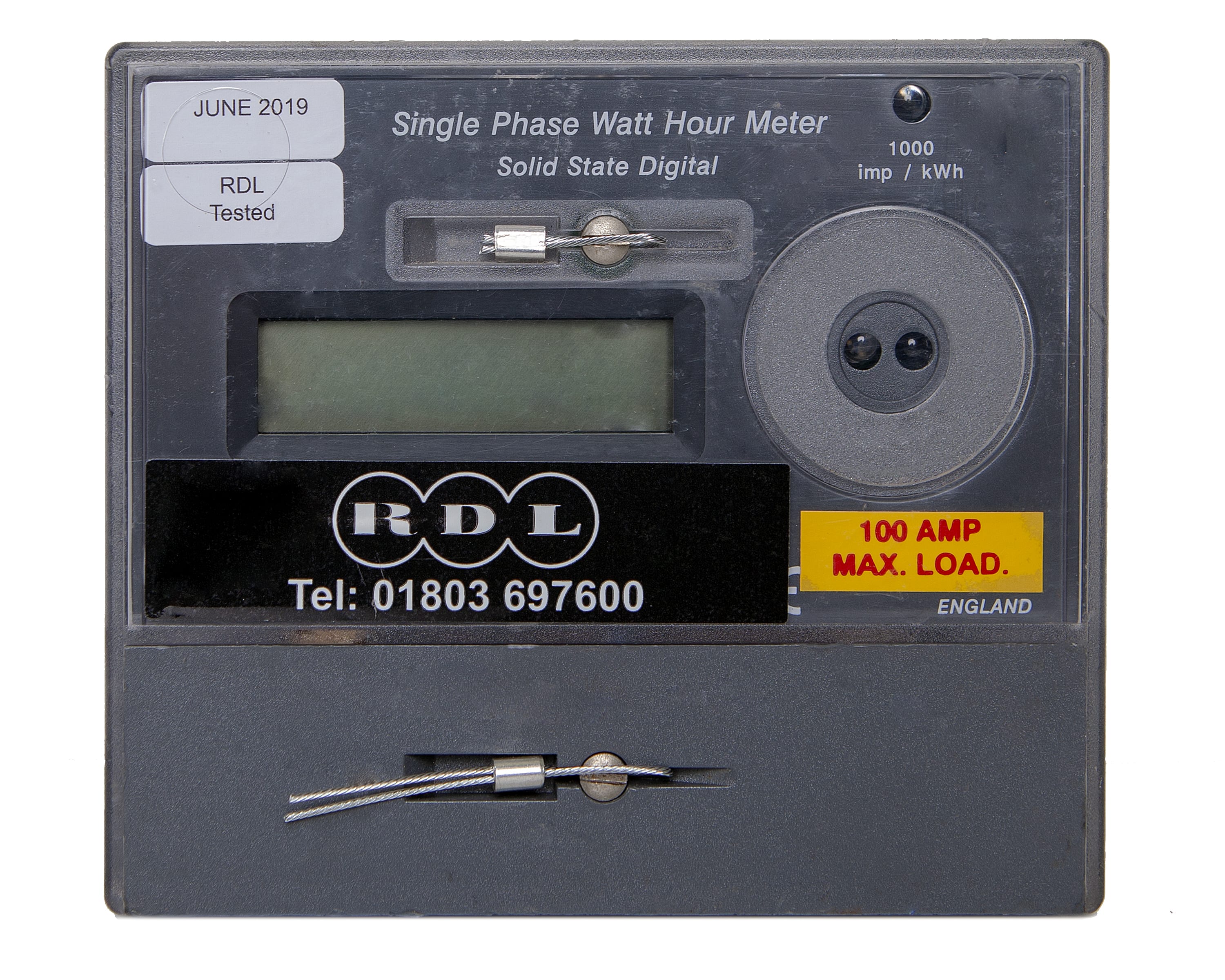 RDL 100A single phase electronic meter with LCD