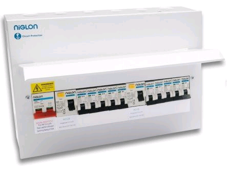 Niglon M3CU16S/263LD  5+5  Loaded Consumer Unit