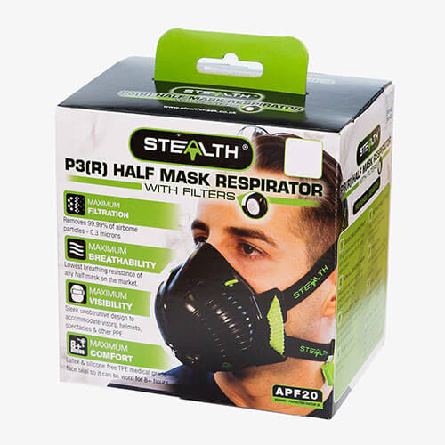 P3 Dust Respirator Face Mask Medium/Large By Stealth
