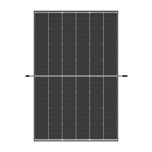Trina Solar 430W Vertex-S Mono Solar Module - Black Frame/White Backsheet