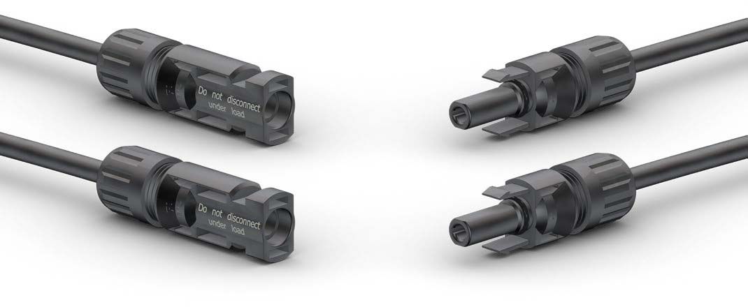 Stubli MC4 Twin Pack (2 Male & 2 Female Solar Cable Couplers)