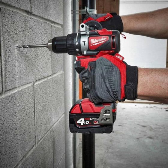 Milwaukee M18BLPP2A2-502X 18V Combi Drill and Impact Driver Kit - 2X 5AH Batteries, Charger and Case