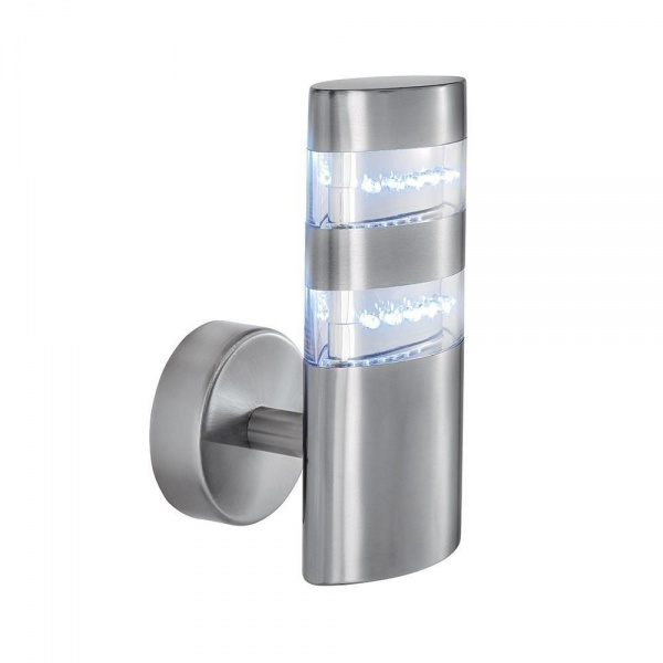 Searchlight 5308 Chrome LED Outdoor Wall Light | IP44